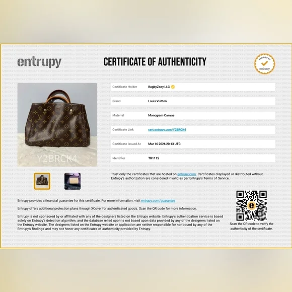 CE51 💟 Louis Vuitton Monogram Canvas Montaigne BB Bag - Picture 2 of 16